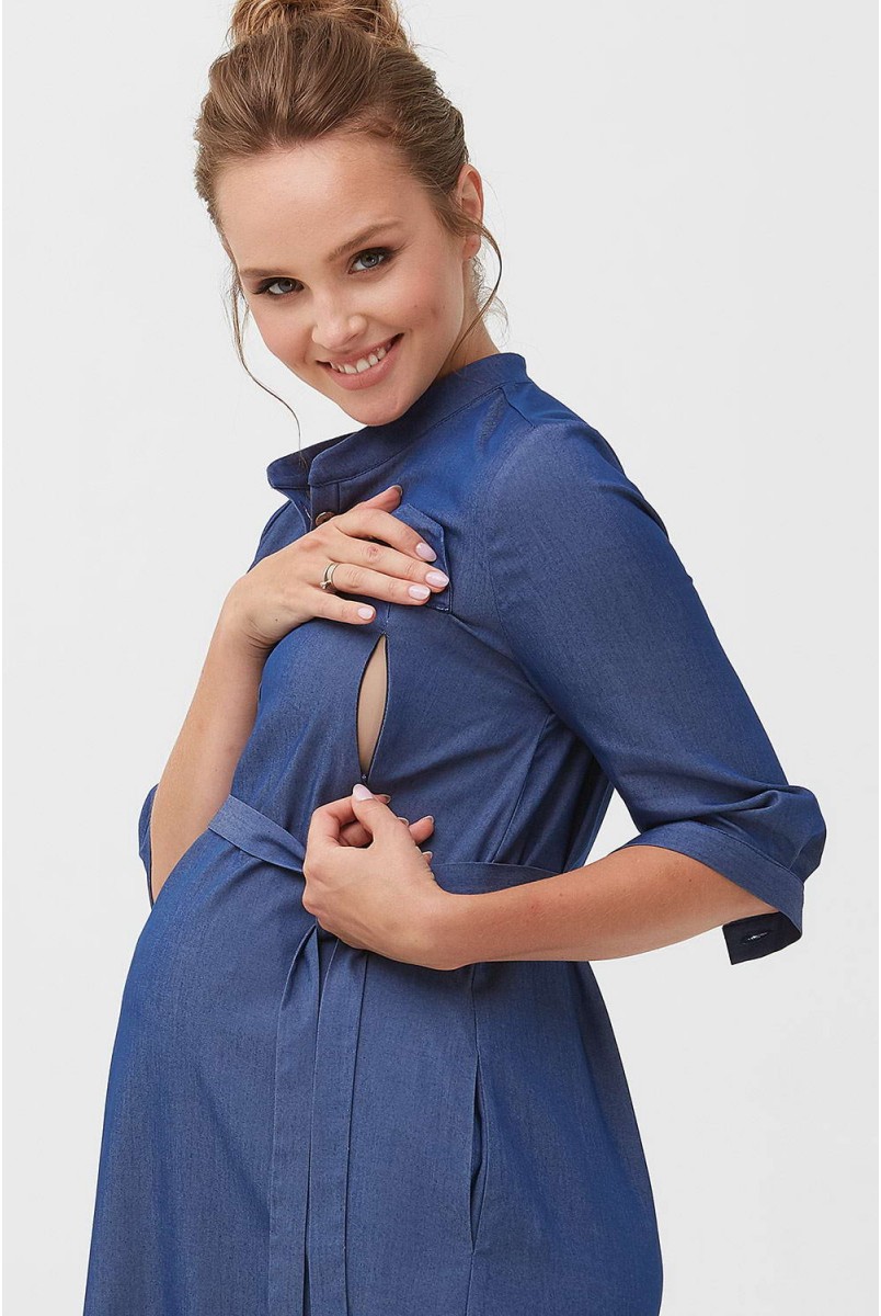 Платье 2092 0000 Синий для беременных и кормления