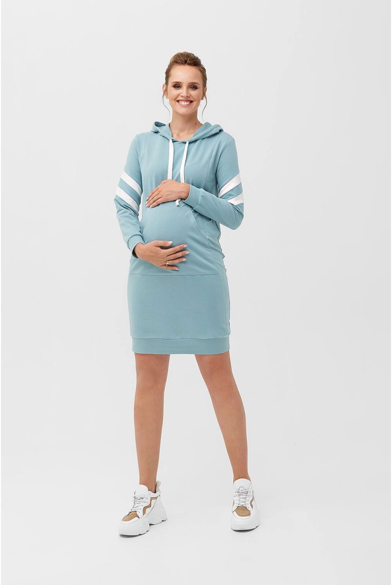 Платье 2090 1407 голубовато-зеленый для беременных и кормления