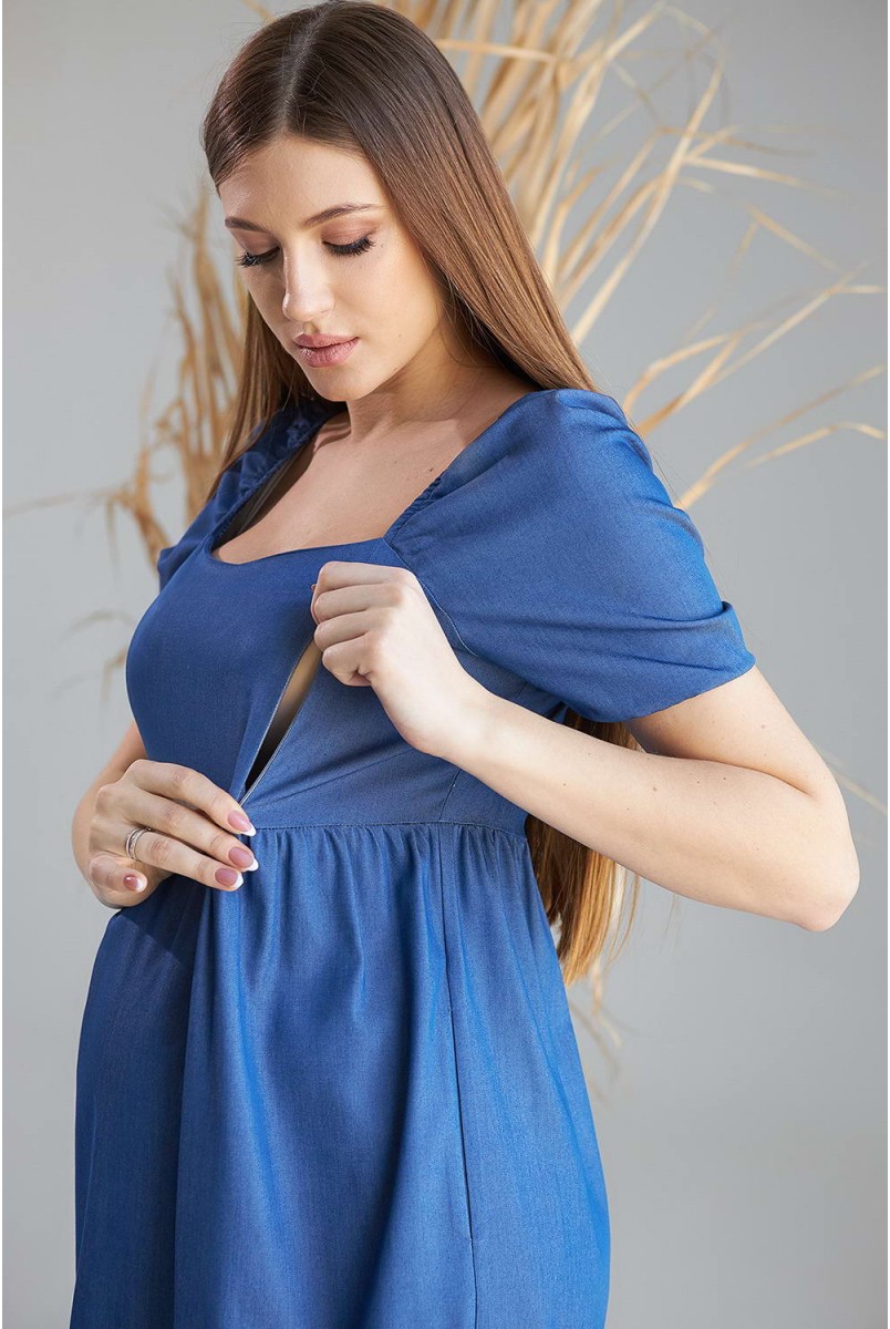 Сукня 2153 0000 Синій Для вагітних і годування