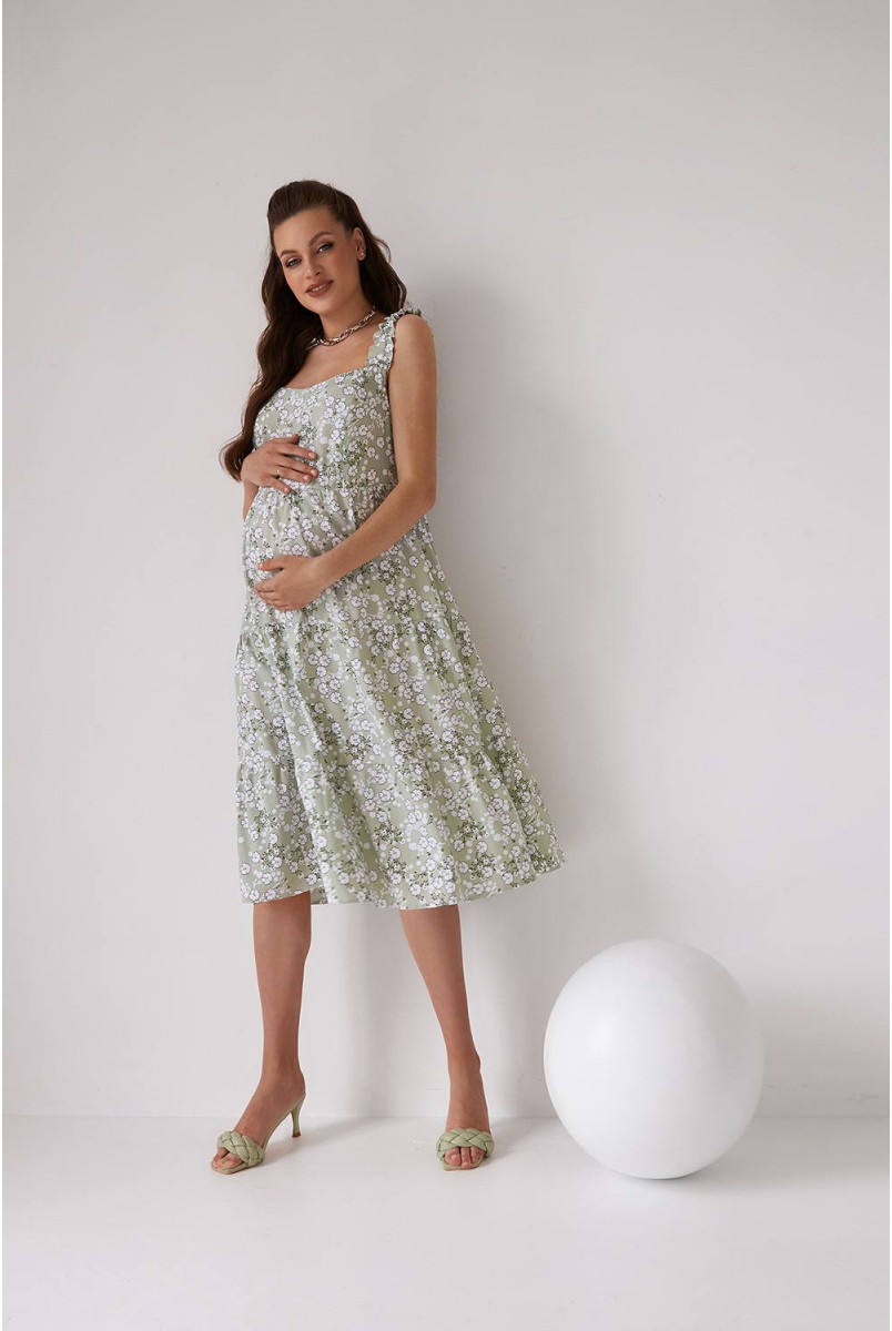 Платье 2165 1538 фисташковый для беременных и кормления