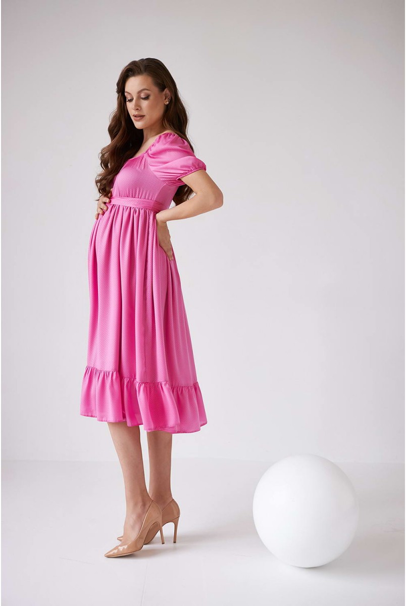 Сукня 2103 1545 рожевий для вагітних