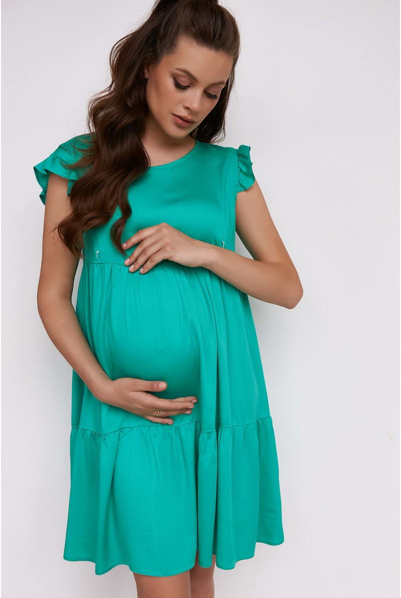 Платье для беременных и кормления Dianora 2155 1537 зеленый