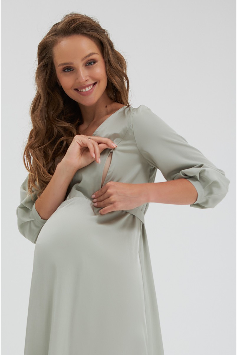 Платье для беременных и кормления Dianora 2181 1505 фисташковый