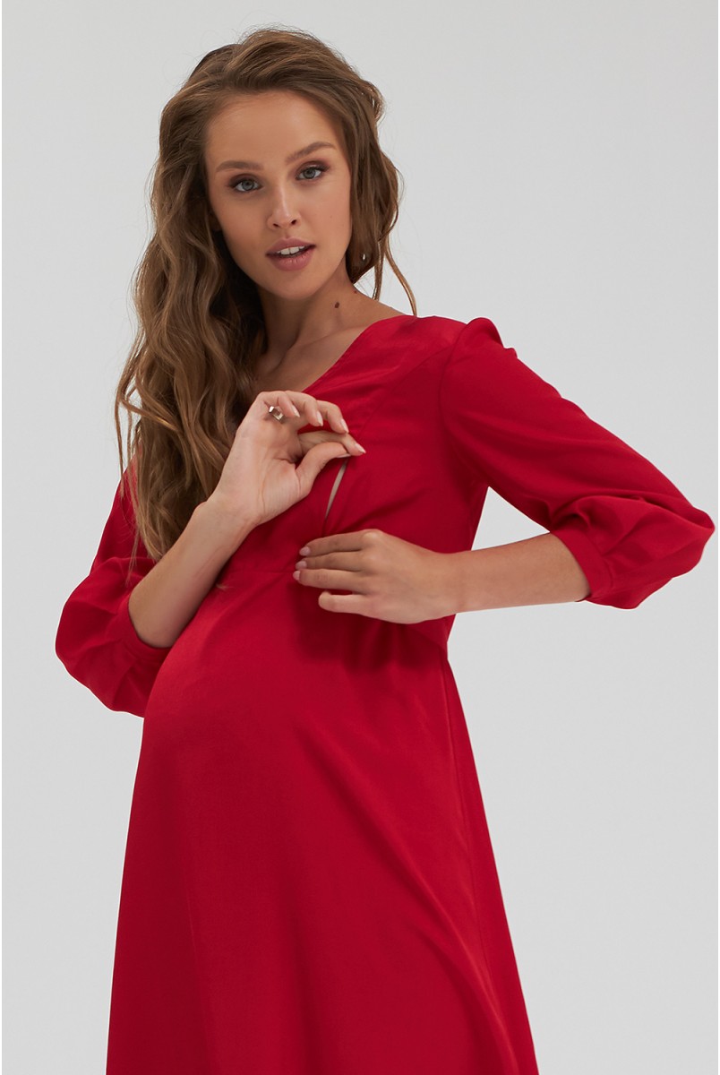 Сукня для вагітних та годування Dianora 2181 1554 червоний