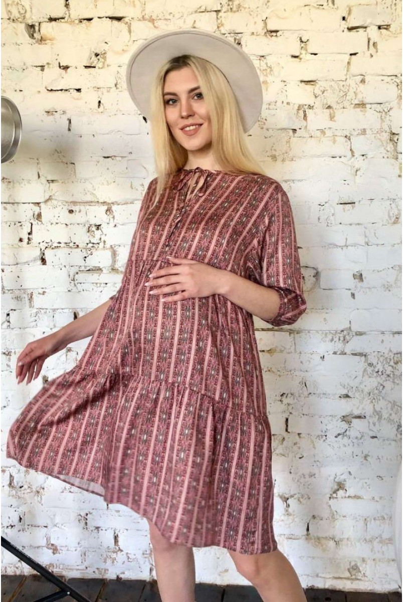 Сукня 2008 1103 теракотовий для вагітних і годування