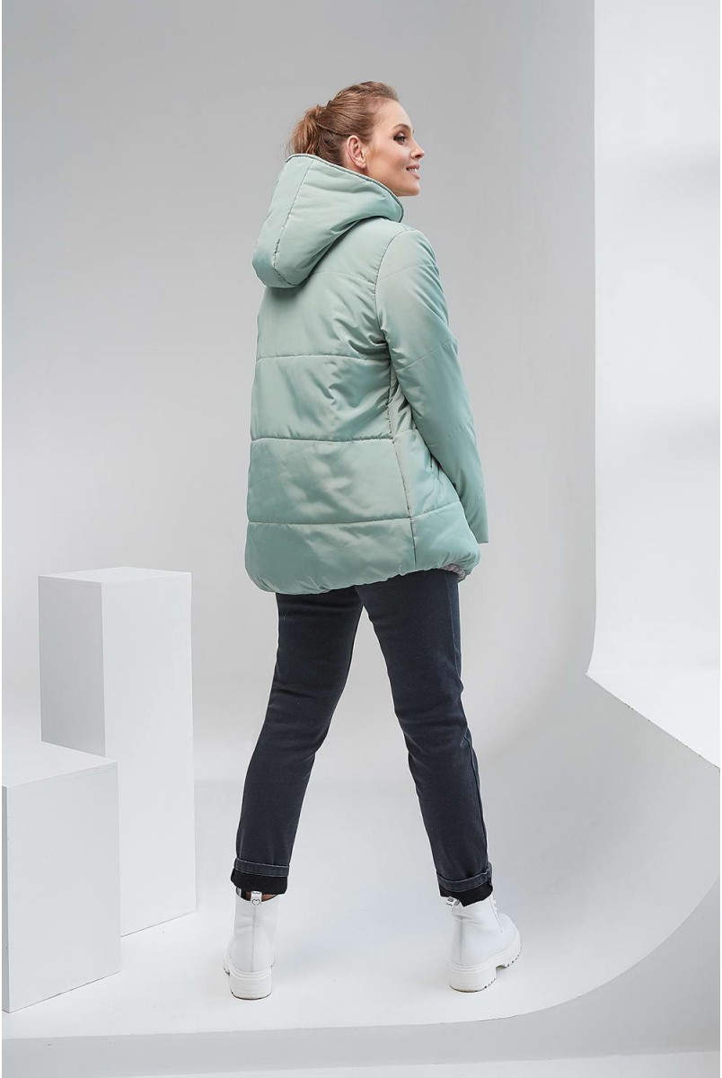 Зимова куртка 1780 1430 2 в 1 фісташковий Alexa для вагітних