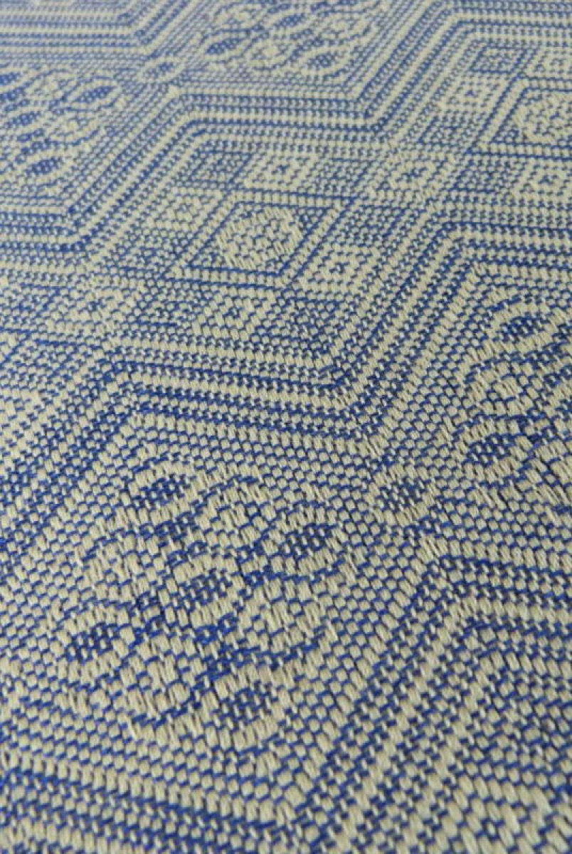 Слінг-шарф 1975 Blue silk, extrabreit