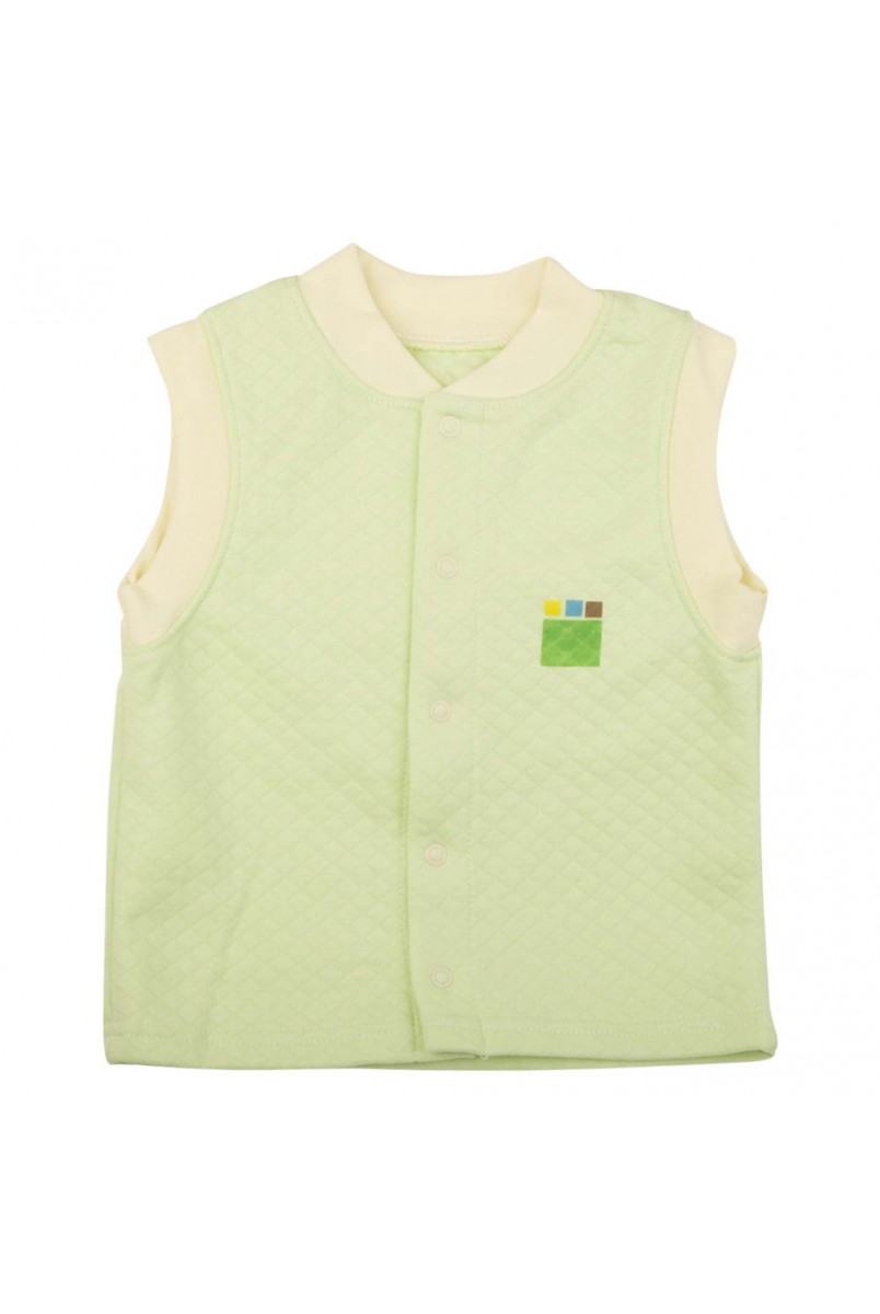 Детский жилет Еко Пупс Jersey Style, капитон (Салатовый)