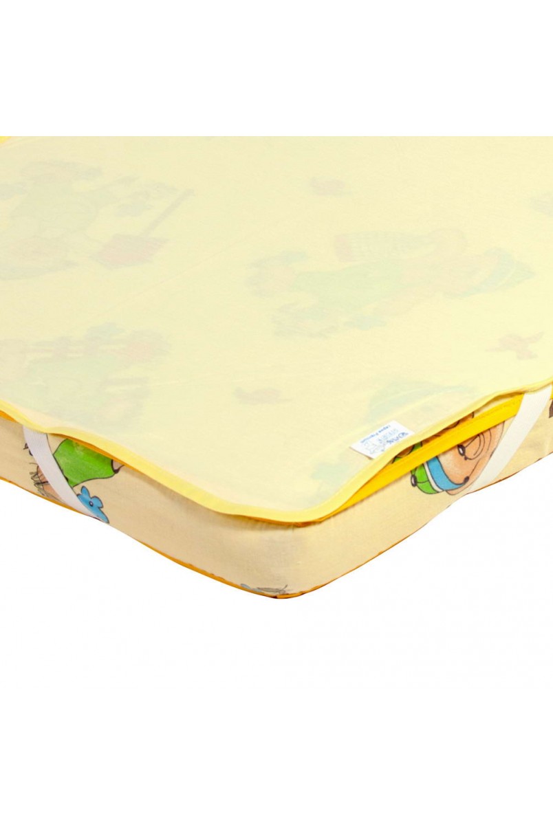 Дитячий непромокальний наматрацник ЕКО ПУПС поверхня Premium (Жовтий)