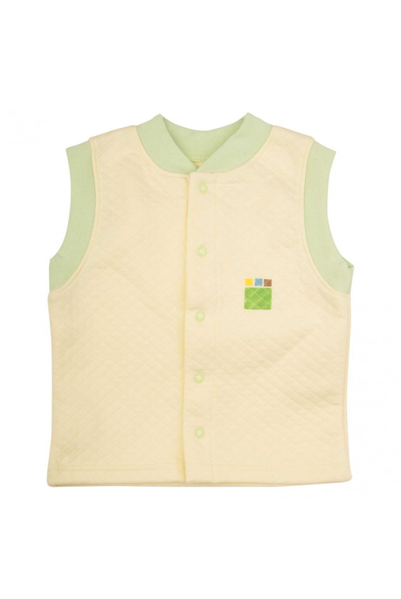 Детский жилет Еко Пупс Jersey Style, капитон (Лимон)