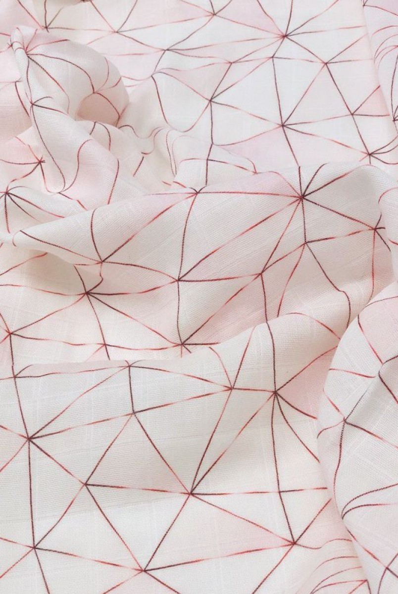 Пеленка муслиновая Розовая абстракция