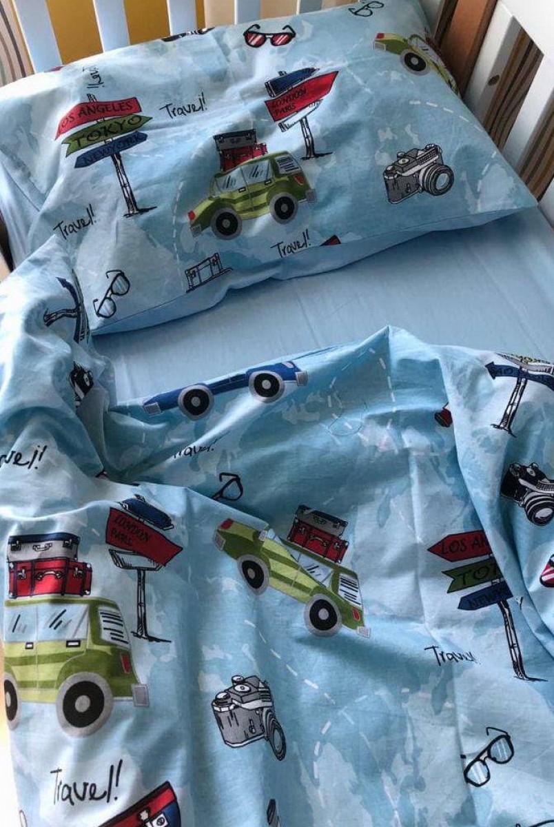 Комплект детского постельного белья Embrace Машины
