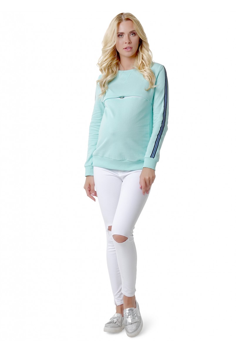 Толстовка утепл. "Лав" ментол для беременных и кормящих