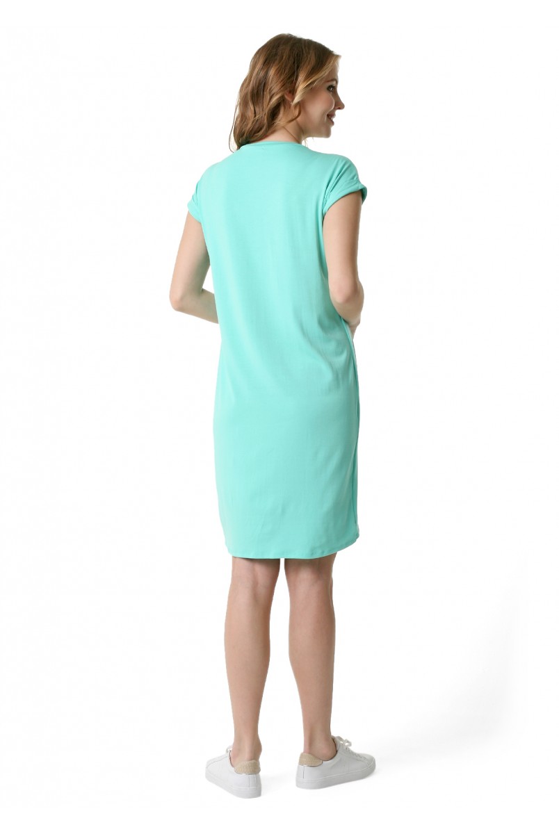 Сукня "Тюльпан" ментол для вагітних і годування