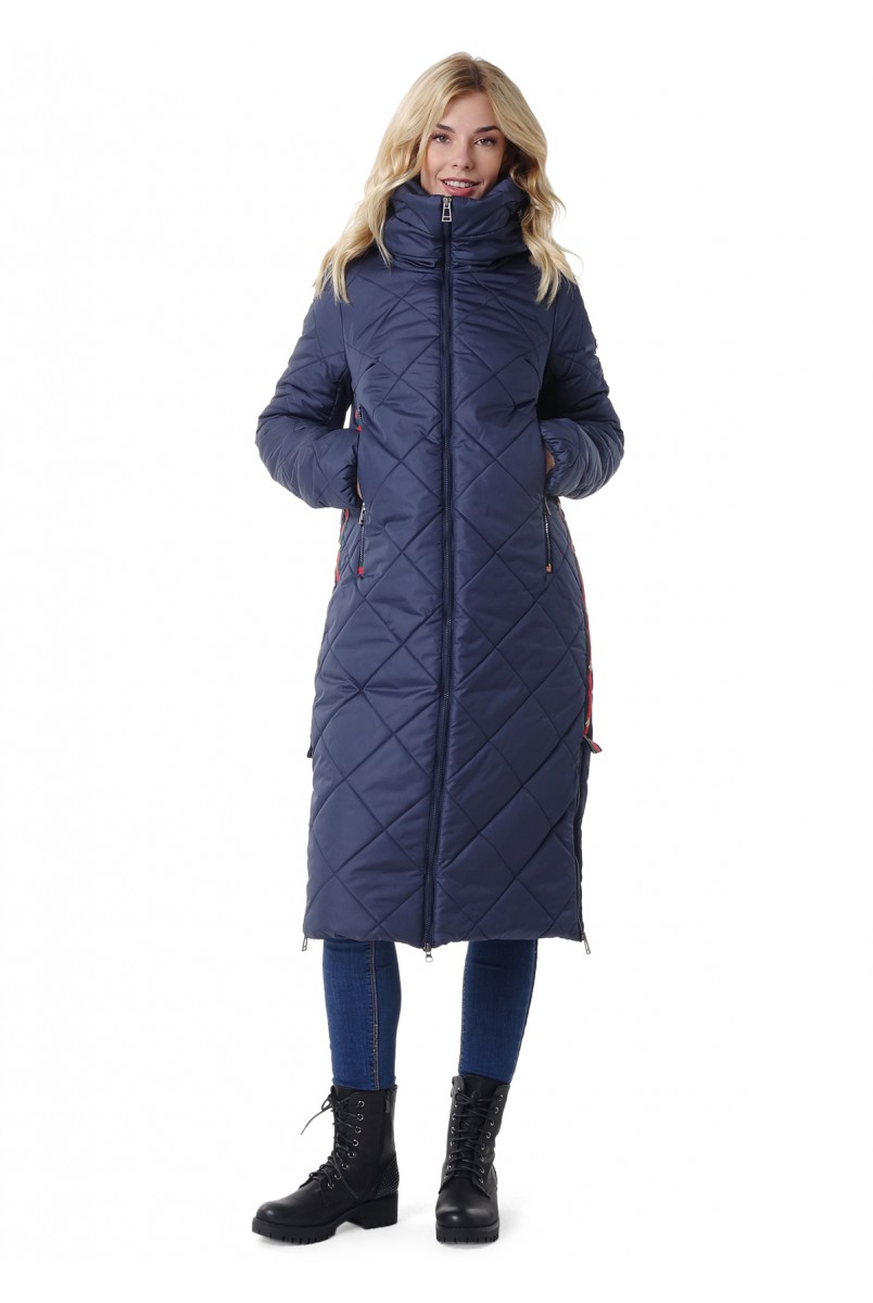 Куртка 3в1 зимн. "Лиссабон" синий для беременных и слингоношения