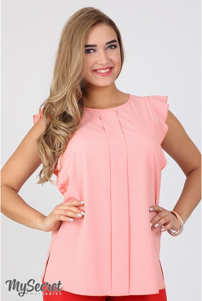 Блуза-туніка Hilda ніжно-рожевий для вагітних