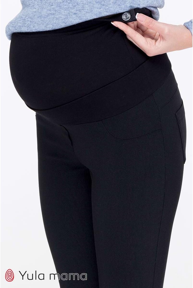 Джеггинсы Sheril warm черный для беременных