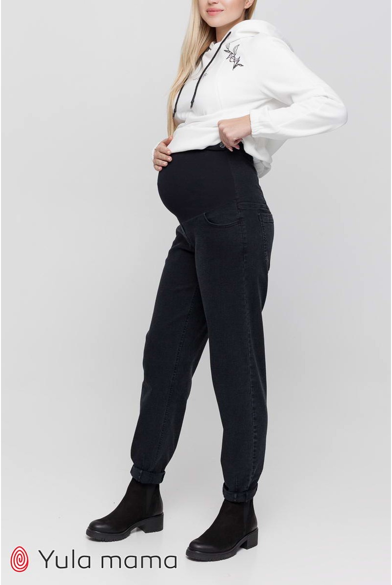 Джинси Florence темно-сірий з потертостями для вагітних