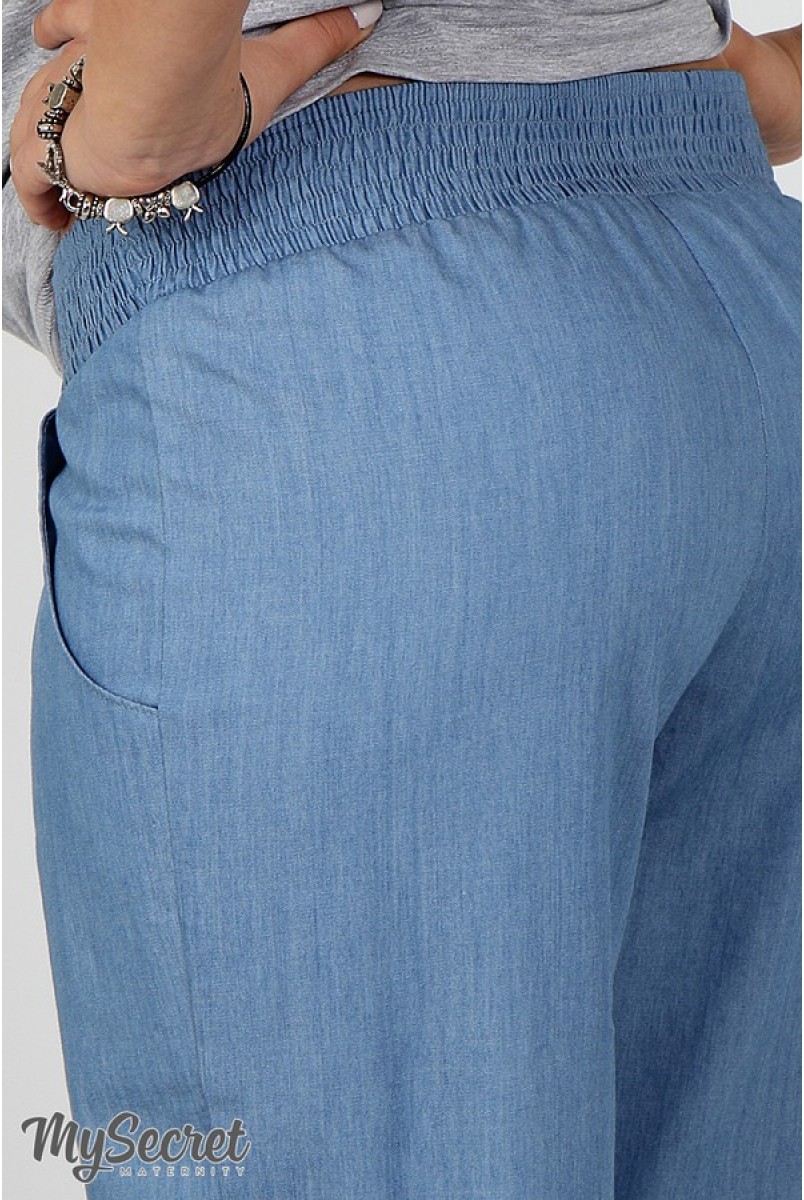 Штани Hanna TR-27.062 denim Блакитний джинс для вагітних