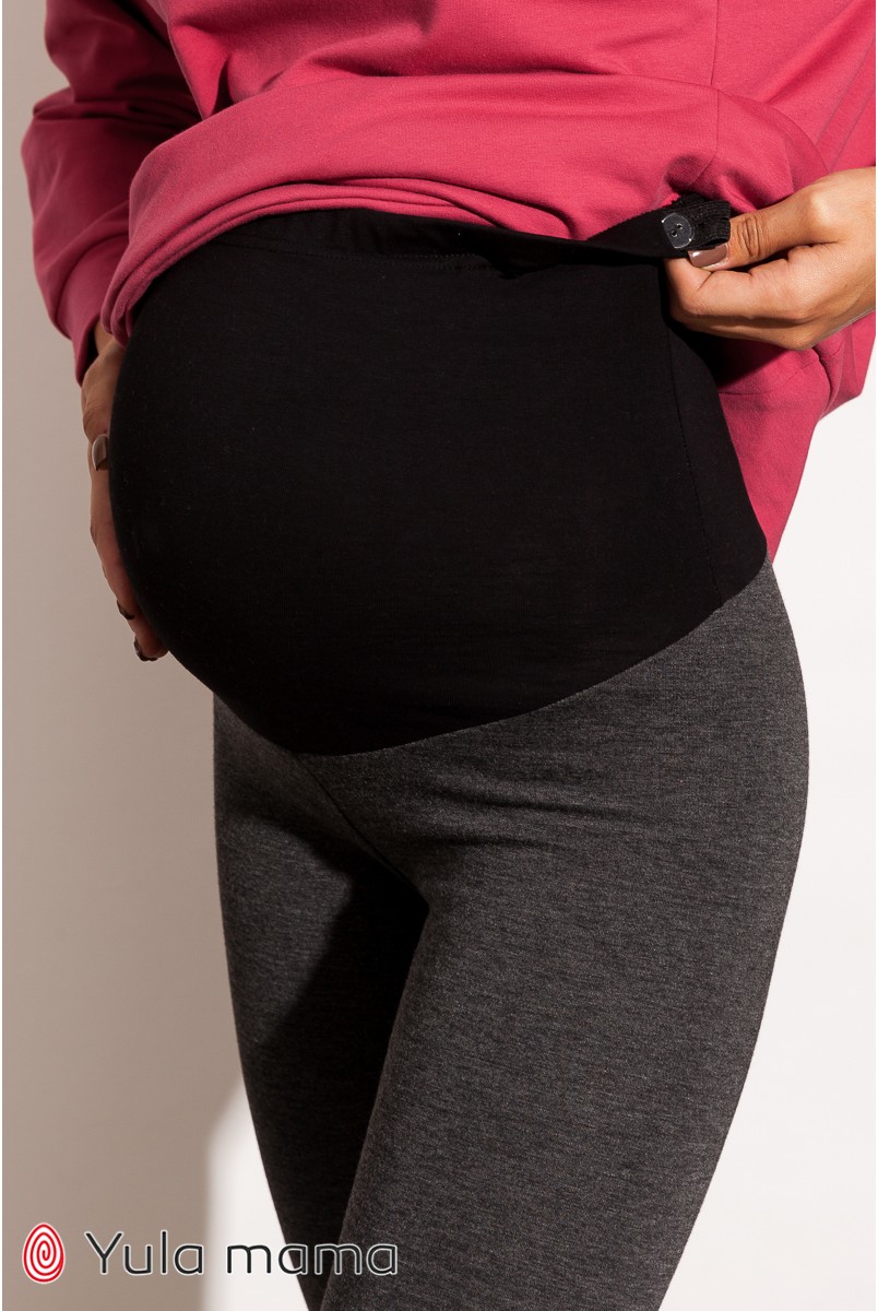 Теплі лосини для вагітних Юла мама Berta new SP - 41.033 антрацит