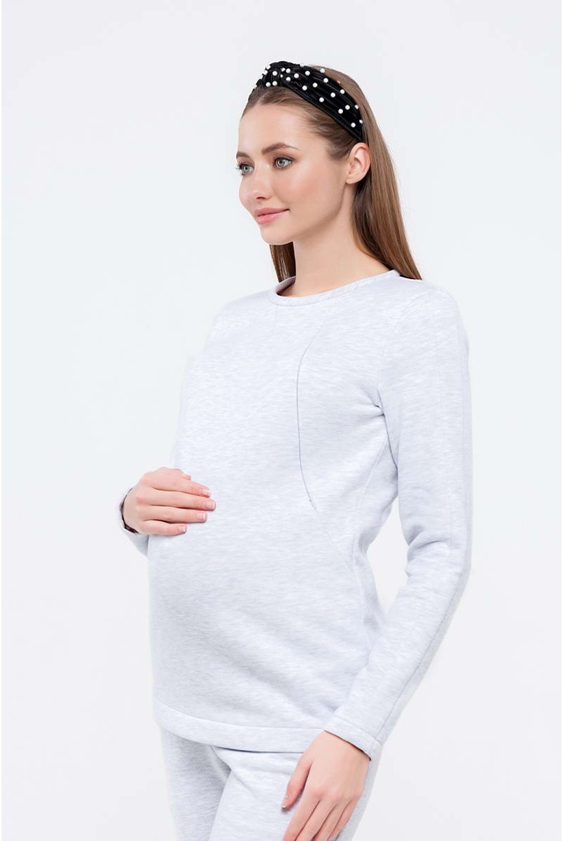 Костюм Halle світло-сірий меланж для вагітних та годування