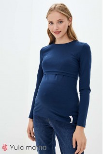 Лонгслив Margerie темно-синий для беременных и кормления
