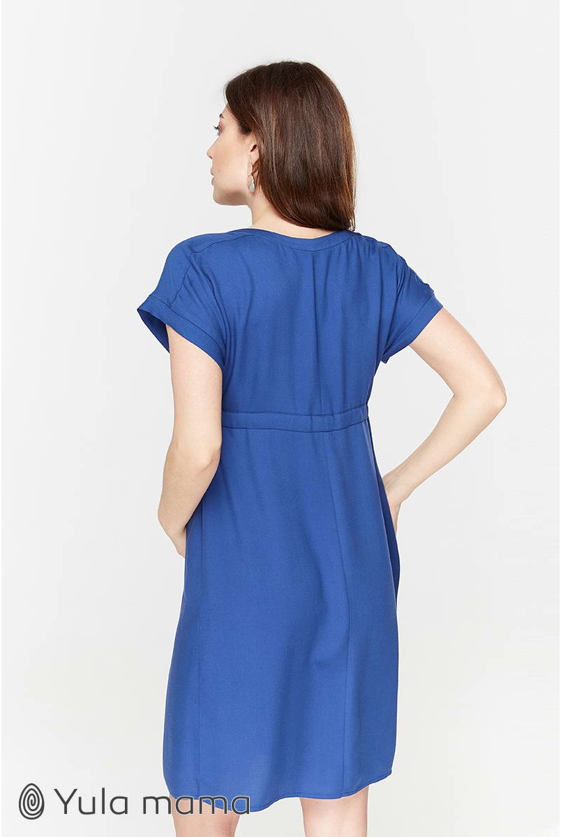 Сукня Rossa синій для вагітних і годування