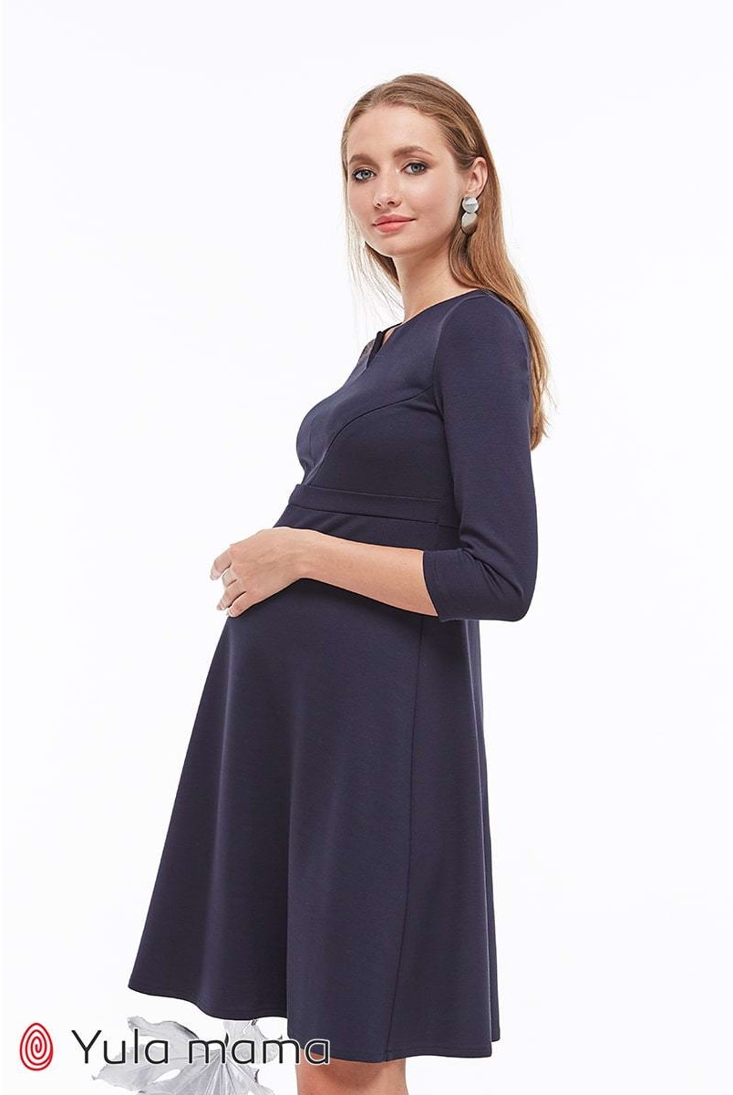 Платье Eloize темно-синий для беременных и кормящих