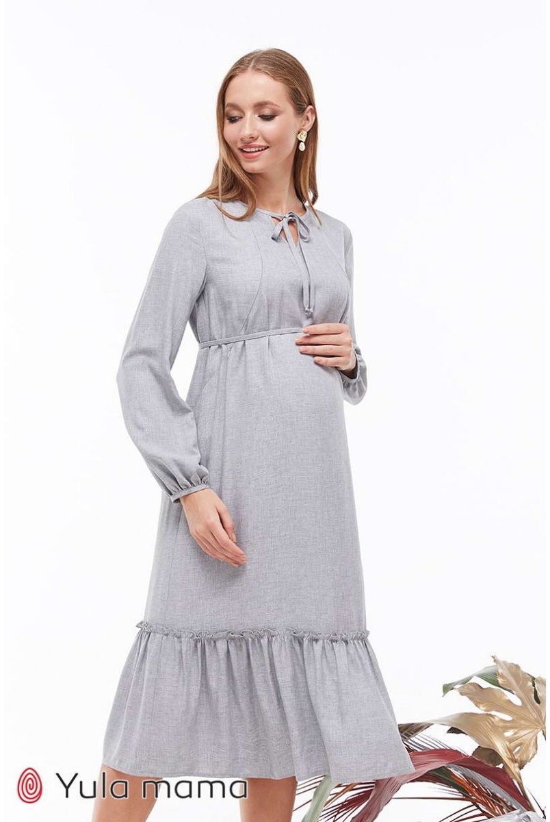 Сукня Monice сірий меланж для вагітних і годування