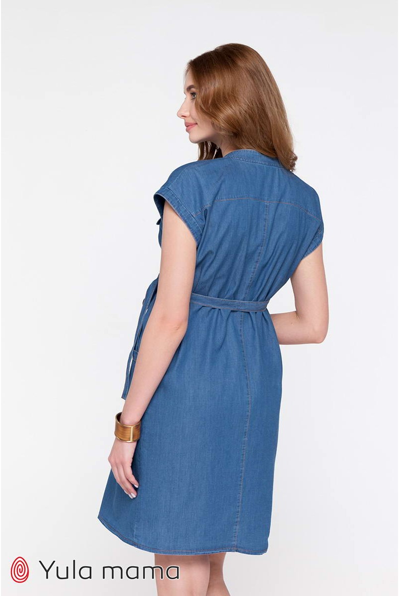 Платье Ivy джинсово-синий для беременных и кормящих