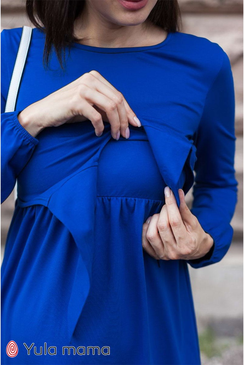 Платье Ilonga классический синий для беременных и кормления