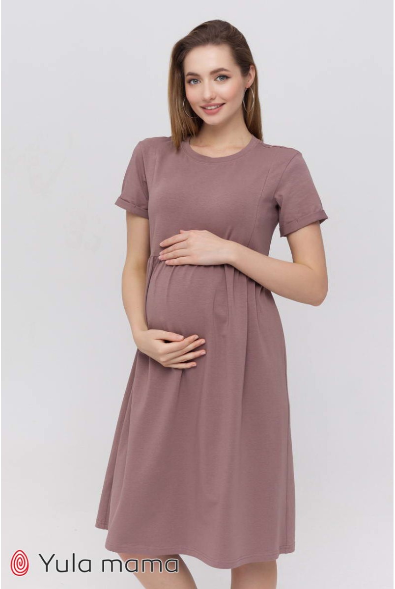 Сукня Sophie темний капучино для вагітних і годування