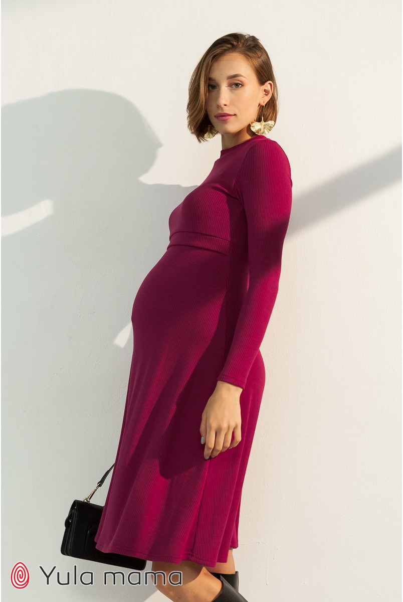 Платье для беременных и кормления Юла мама Annie DR-31.091 фуксия
