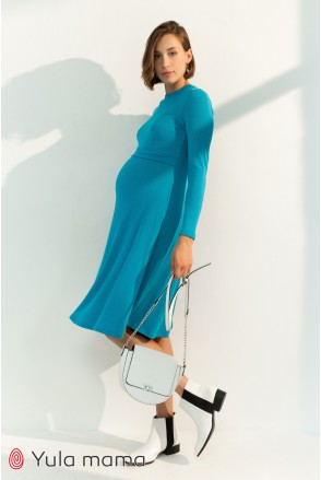 Сукня для вагітних і годування Юла мама Annie DR-31.092 морська хвиля