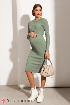 Сукня для вагітних та годування Юла мама Lily new DR - 31.012 оливка