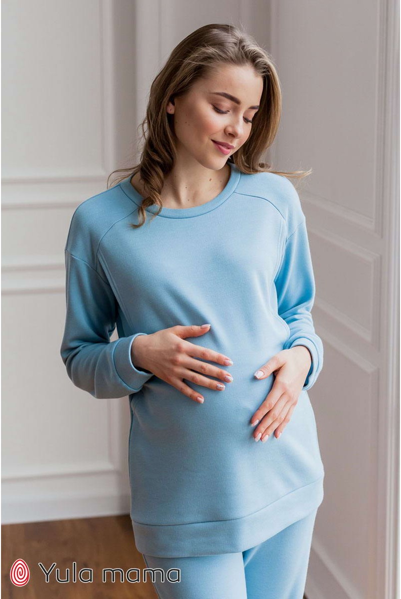 Піжама Wendy Блакитний для вагітних і годування