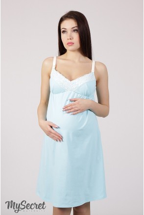 Ночная сорочка Monika new NW-2.2.2 мята для беременных и кормления