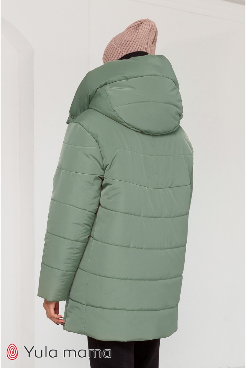 Зимняя куртка для беременных Юла мама Kimberly полынь