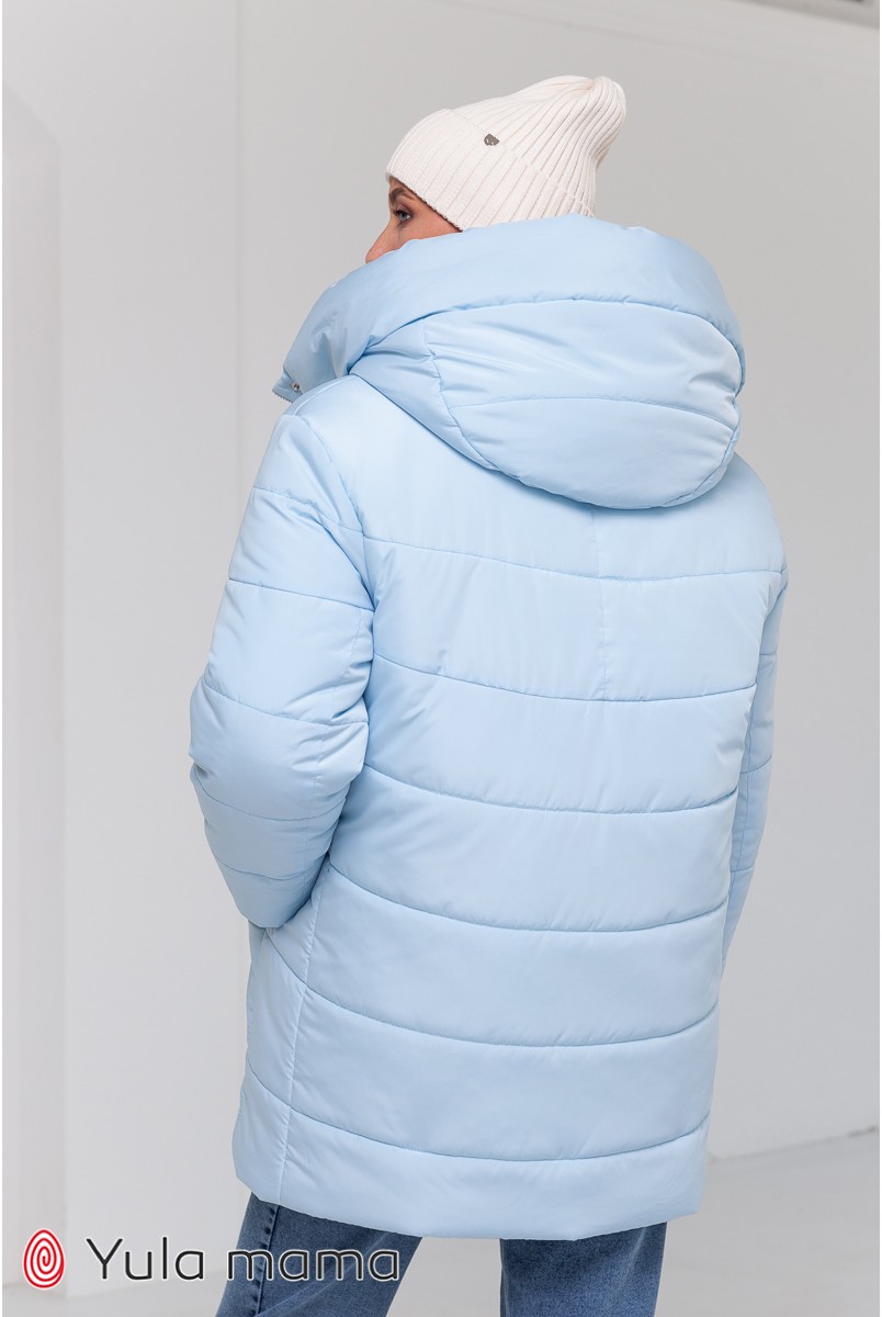 Зимова куртка для вагітних Юла мама Kimberly блакитний