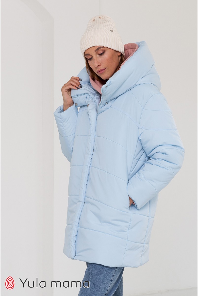 Зимова куртка для вагітних Юла мама Kimberly блакитний