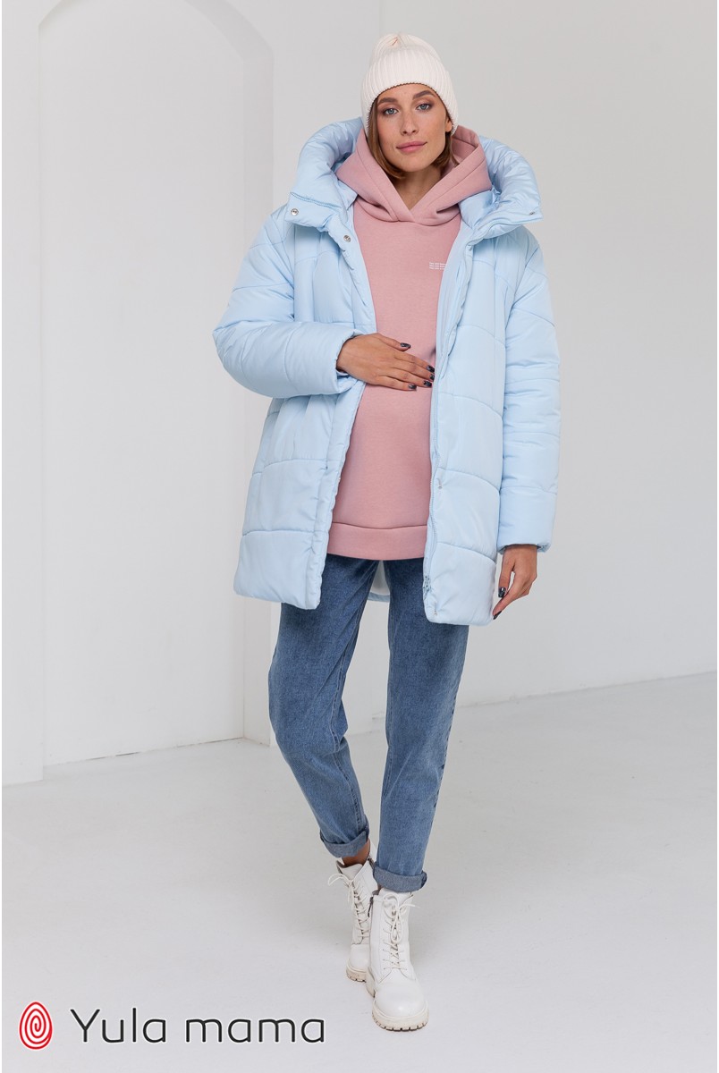 Зимняя куртка для беременных Юла мама Kimberly голубой