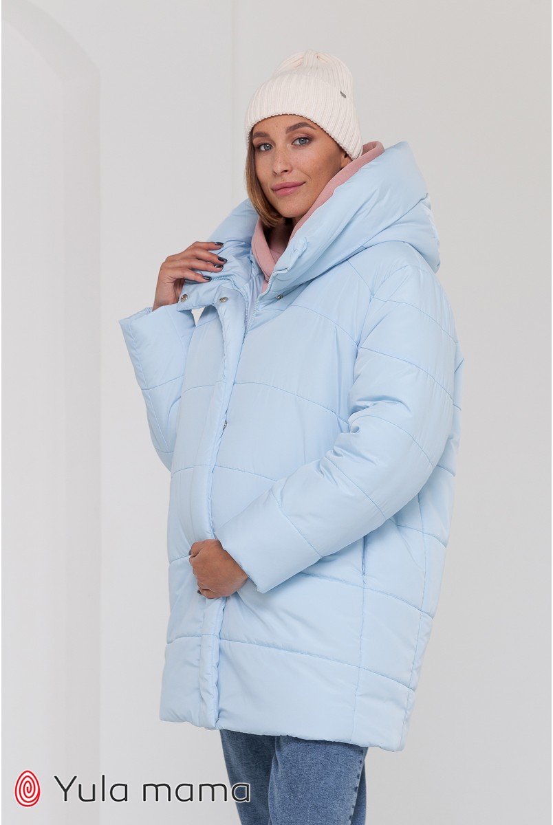 Зимняя куртка для беременных Юла мама Kimberly голубой
