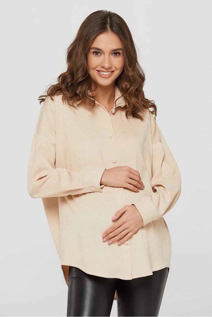 Рубашка Varna айвори для беременных и кормления
