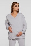 Худи для беременных (деми) Lullababe Liverpool LB06LV125 стальной