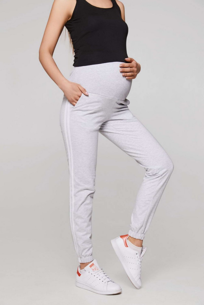 Спортивные штаны c лампасами Lublin меланж для беременных