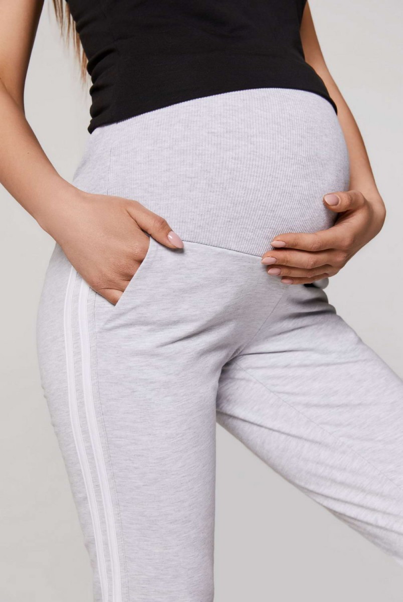 Спортивные штаны c лампасами Lublin меланж для беременных