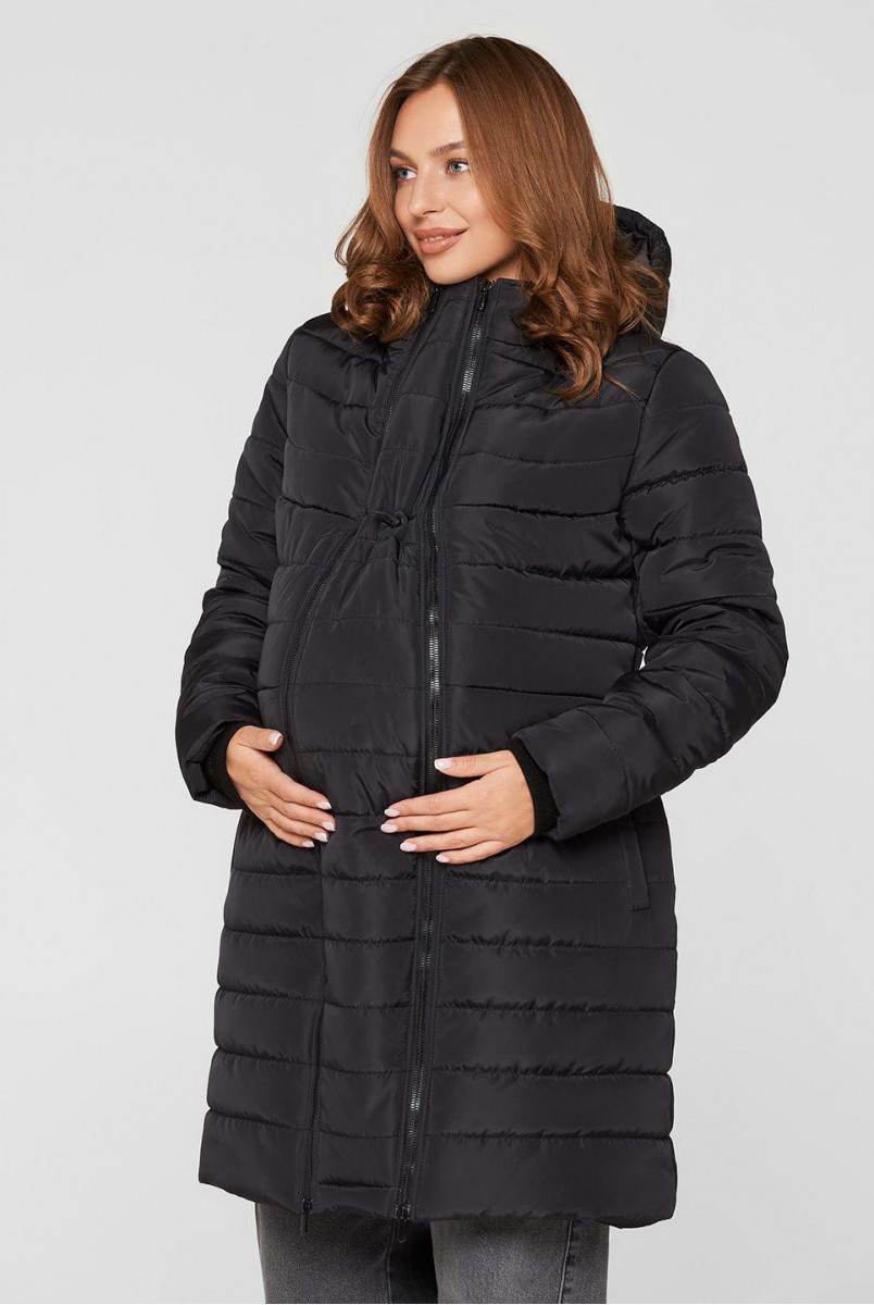 Зимняя слингокуртка 3 в 1 Dresden Черный для беременных