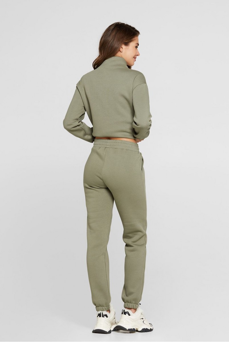 Спортивные штаны для беременных (зима) Lullababe Sydney LB10SD122 Оливковый