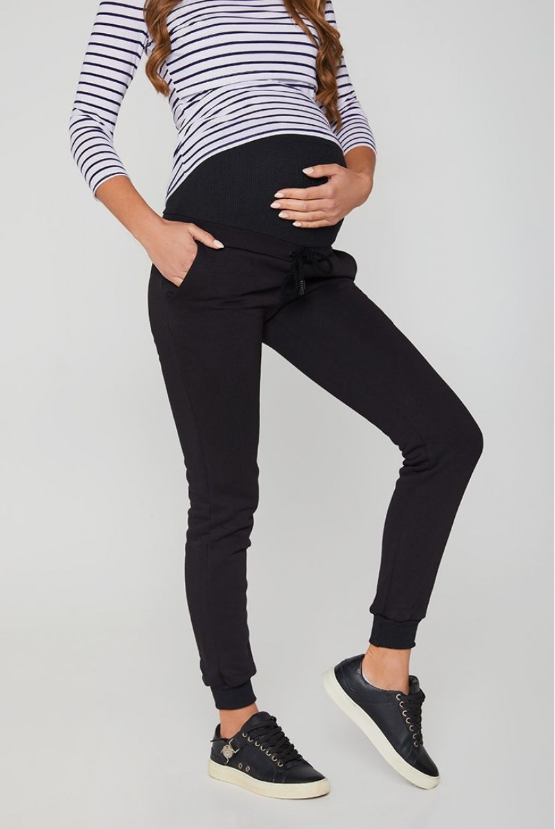 Спортивные штаны для беременных (зима) Lullababе Vancouver LB10VN136-WN черный