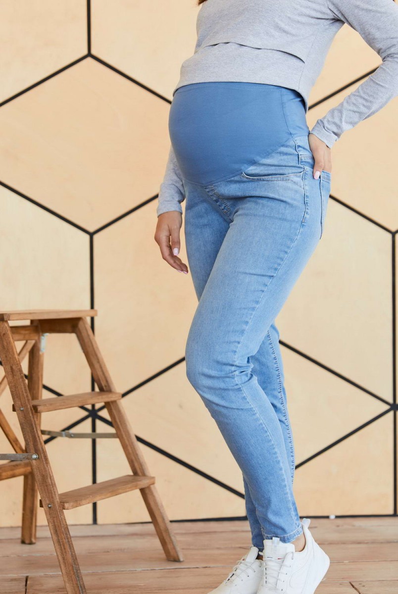Джинси скинни Shanghai світло-синій для вагітних